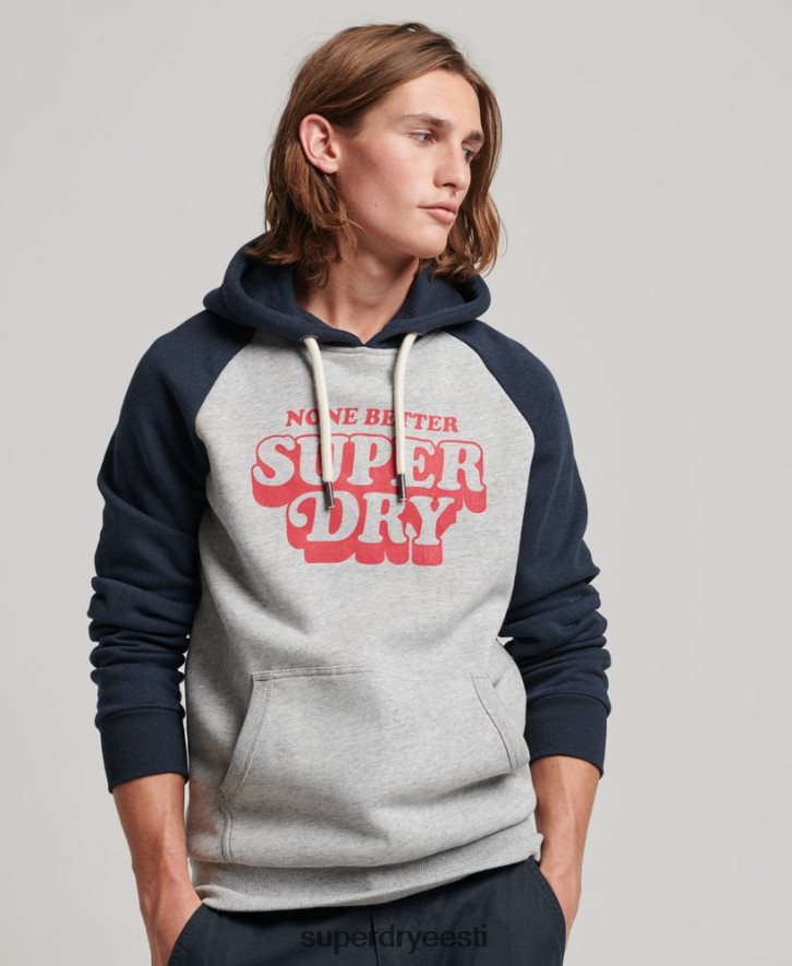 Superdry mehed cooper klassi raglaani kapuuts B2LT4595 Riietus hall