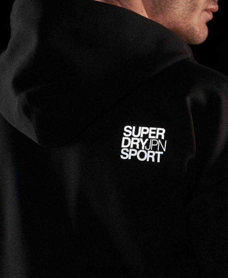 Superdry mehed gymtech kapuuts B2LT4683 Riietus must