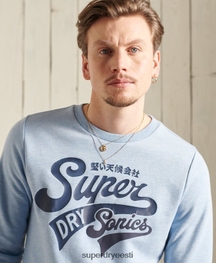 Superdry mehed kollegiaalse kaelusega dressipluus B2LT4870 Riietus sinine