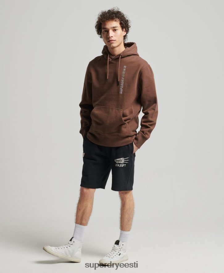 Superdry mehed koodiga lineaarne avar kapuuts B2LT45787 Riietus pruun