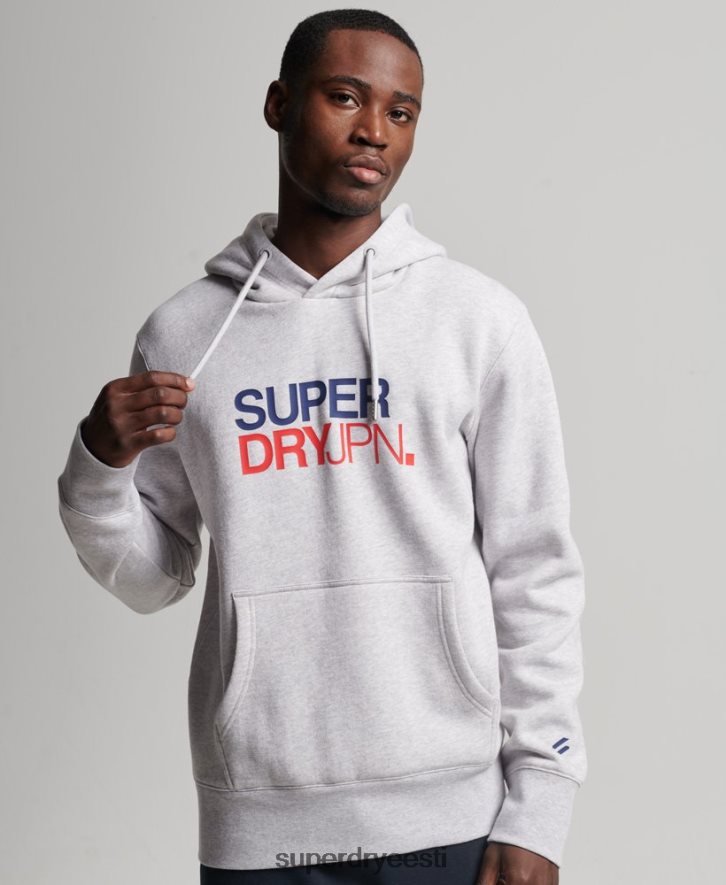 Superdry mehed koodiga spordirõivaste kapuuts B2LT4495 Riietus hall