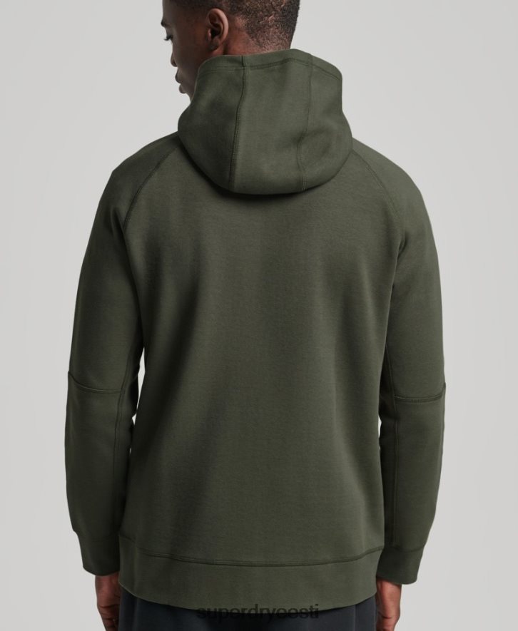 Superdry mehed kooditehniline tõmblukuga kapuuts B2LT45140 Riietus khaki