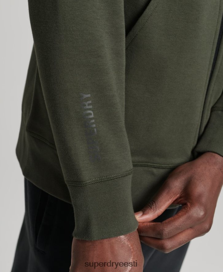 Superdry mehed kooditehniline tõmblukuga kapuuts B2LT45140 Riietus khaki