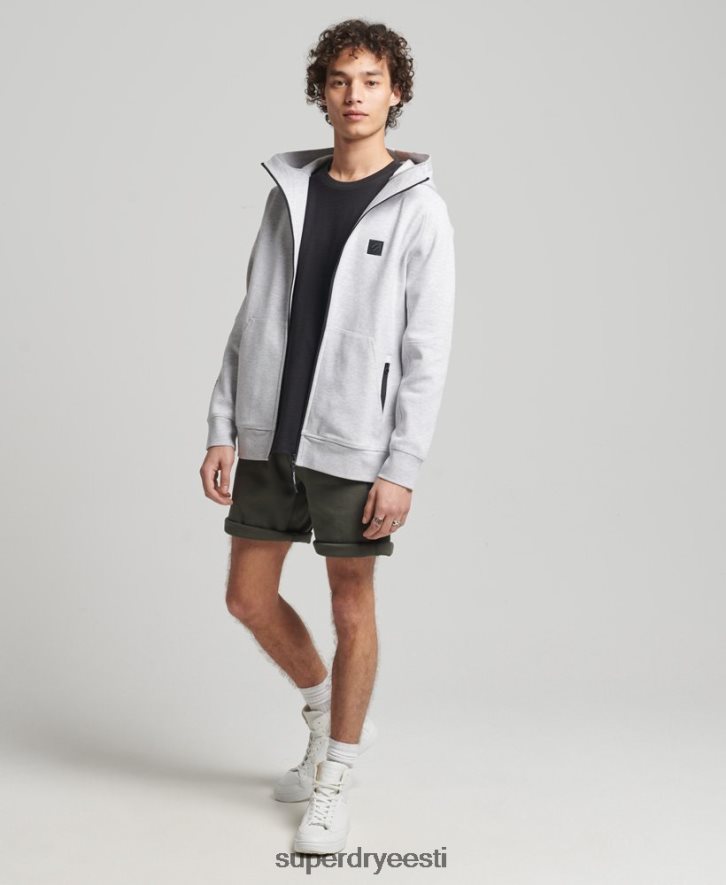 Superdry mehed kooditehniline tõmblukuga kapuuts B2LT4643 Riietus hall