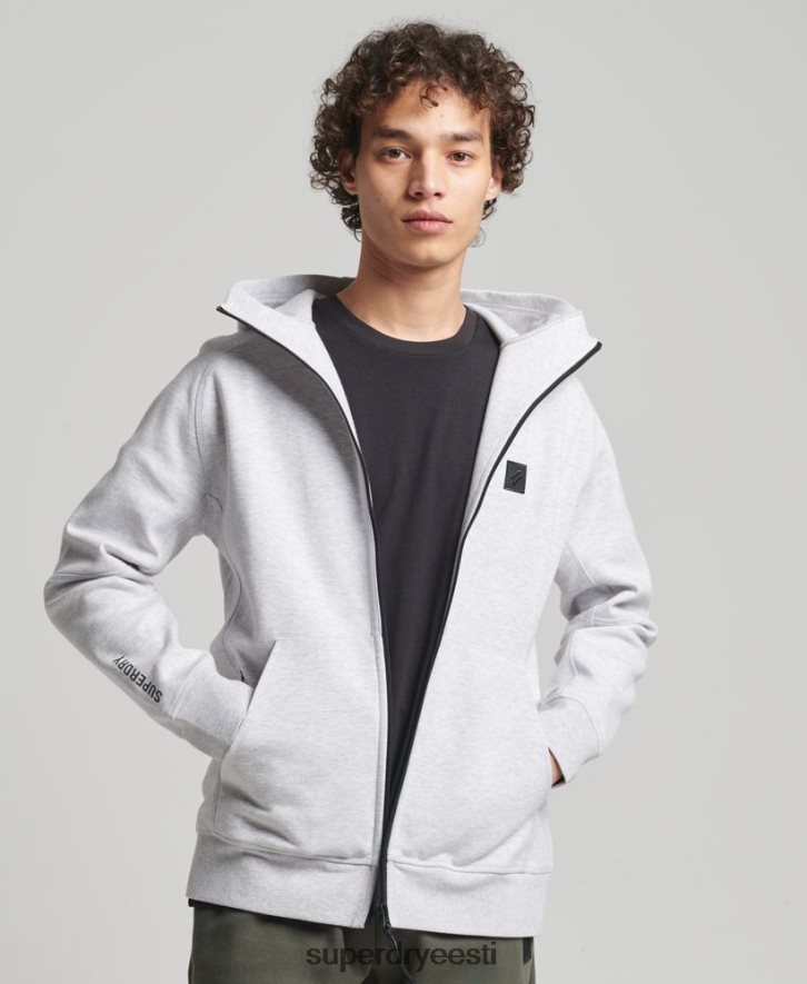 Superdry mehed kooditehniline tõmblukuga kapuuts B2LT4643 Riietus hall