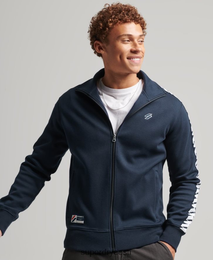 Superdry mehed lindi raja ülaosa B2LT4733 Riietus merevägi