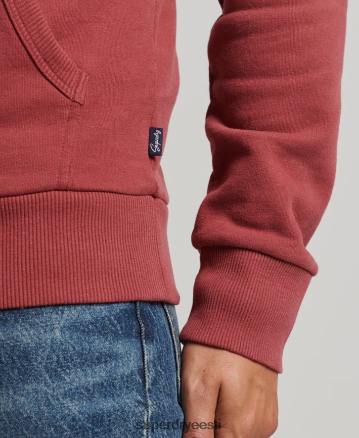 Superdry mehed märgi kirjaniku kapuuts B2LT45137 Riietus punane