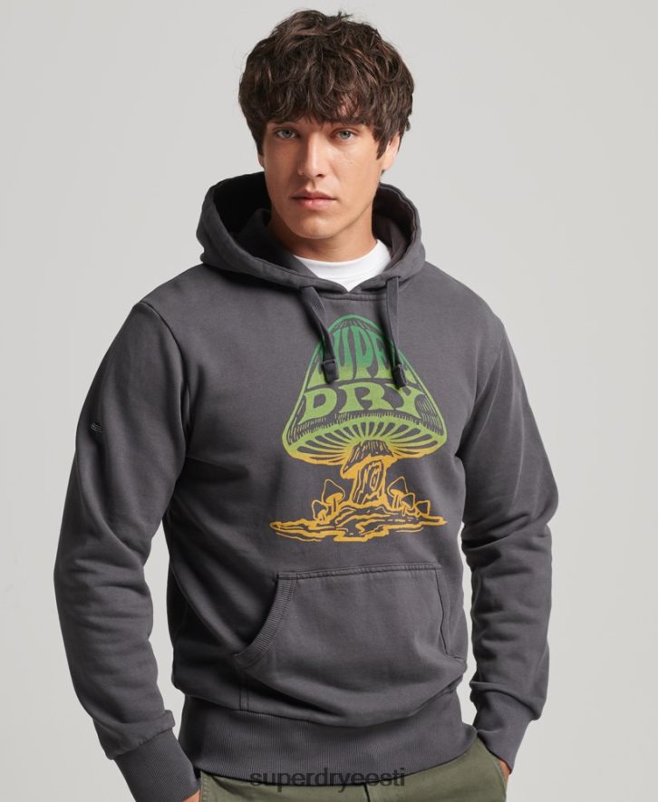 Superdry mehed psych rock kapuuts B2LT4514 Riietus tumehall