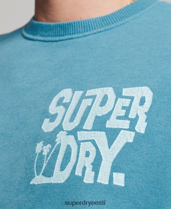 Superdry mehed reisikleebise meeskonna dressipluus B2LT4589 Riietus sinine