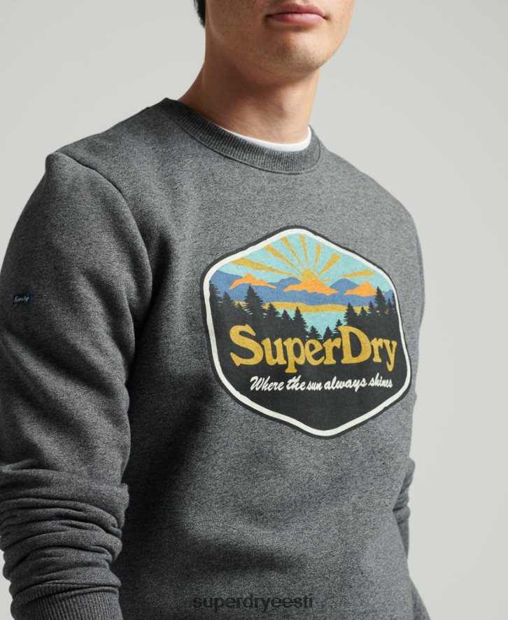 Superdry mehed reisipostkaardi graafiline dressipluus B2LT44993 Riietus tumehall