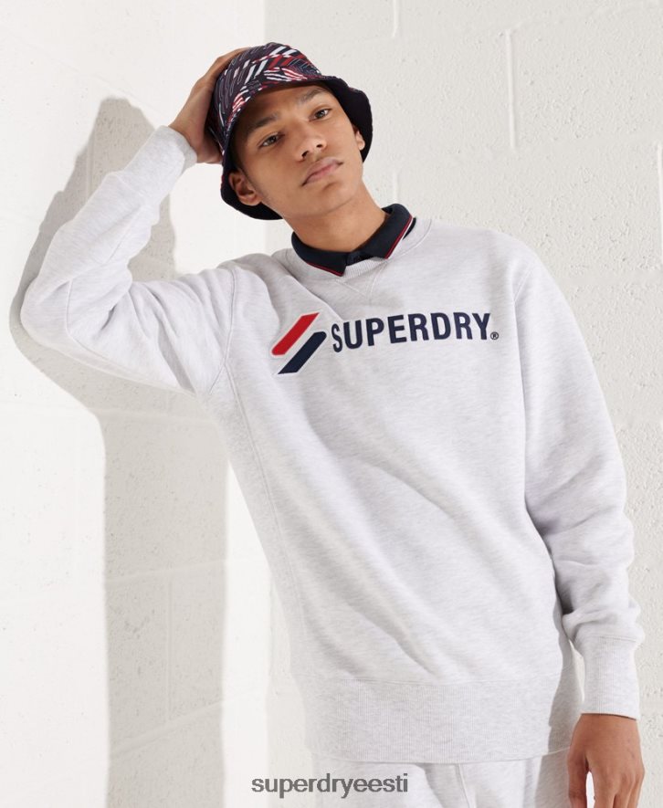 Superdry mehed sportlik aplikatsiooniga dressipluus B2LT45108 Riietus helehall