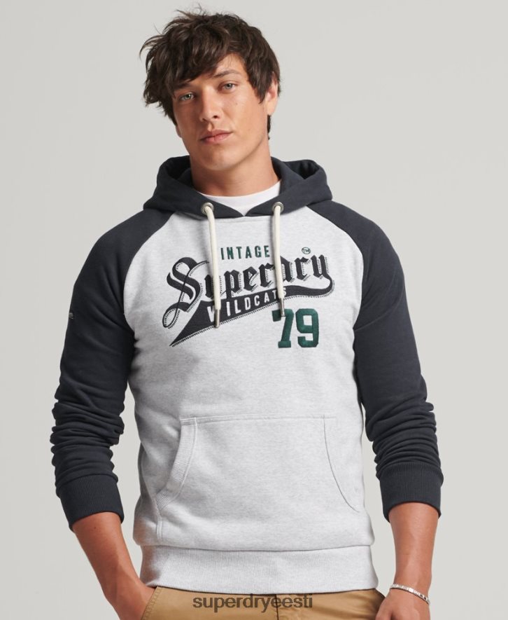 Superdry mehed stsenaariumiga kolledži kapuuts B2LT4851 Riietus hall