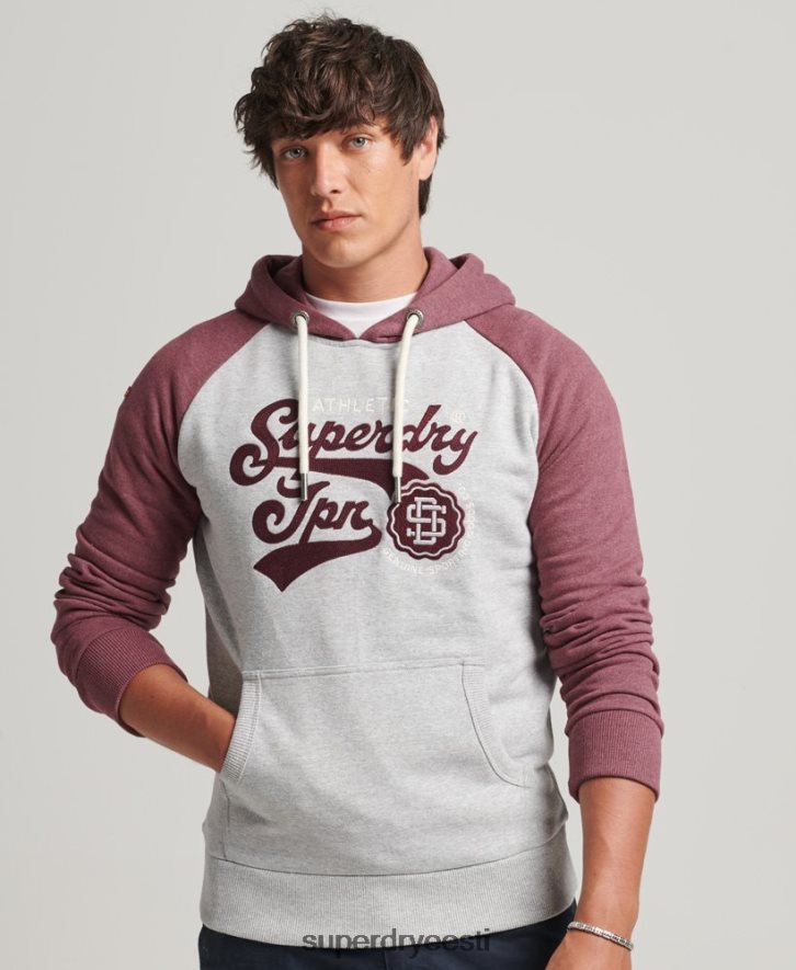 Superdry mehed stsenaariumiga kolledži kapuuts B2LT4880 Riietus hall