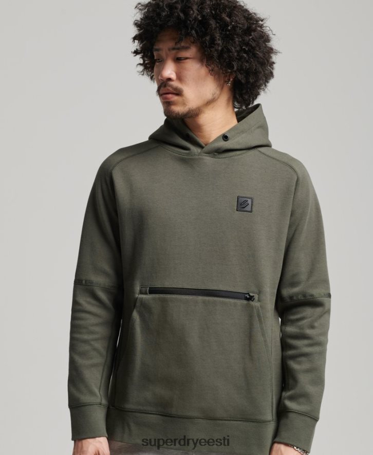 Superdry mehed tehniline kapuuts B2LT45021 Riietus khaki