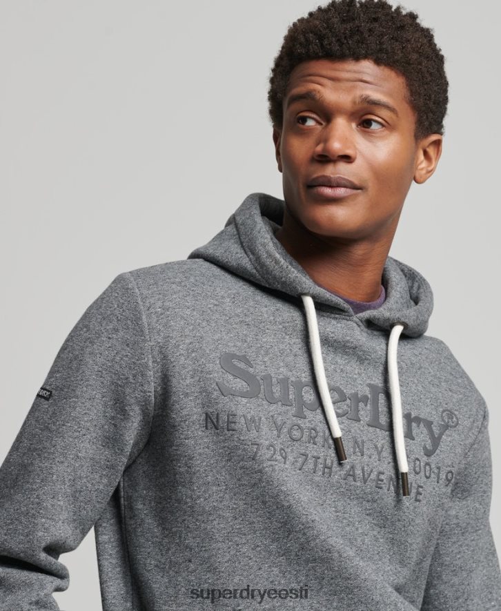 Superdry mehed toimumiskoha tonaalne kapuuts B2LT45189 Riietus tumehall