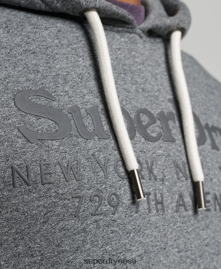 Superdry mehed toimumiskoha tonaalne kapuuts B2LT45189 Riietus tumehall