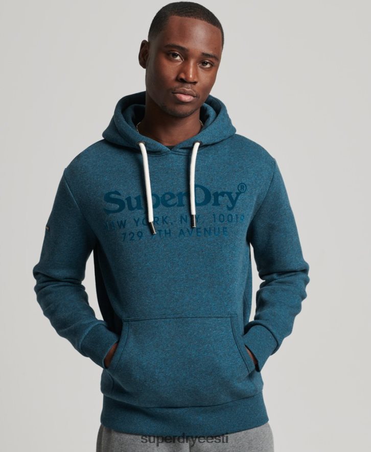 Superdry mehed toimumiskoha tonaalne kapuuts B2LT4862 Riietus sinine