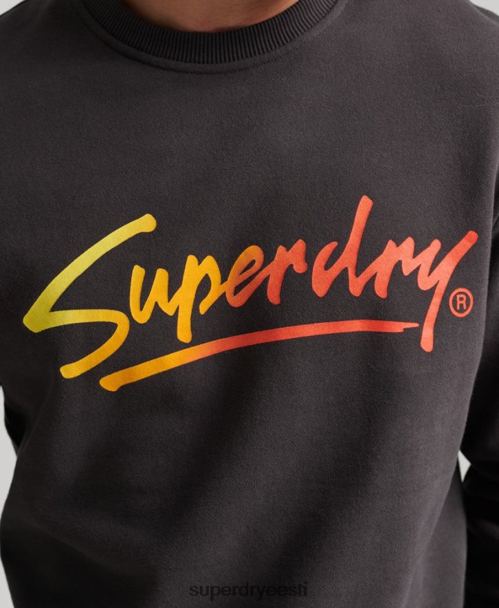 Superdry mehed vana kesklinna skriptimeeskonna dressipluus B2LT45088 Riietus pruun