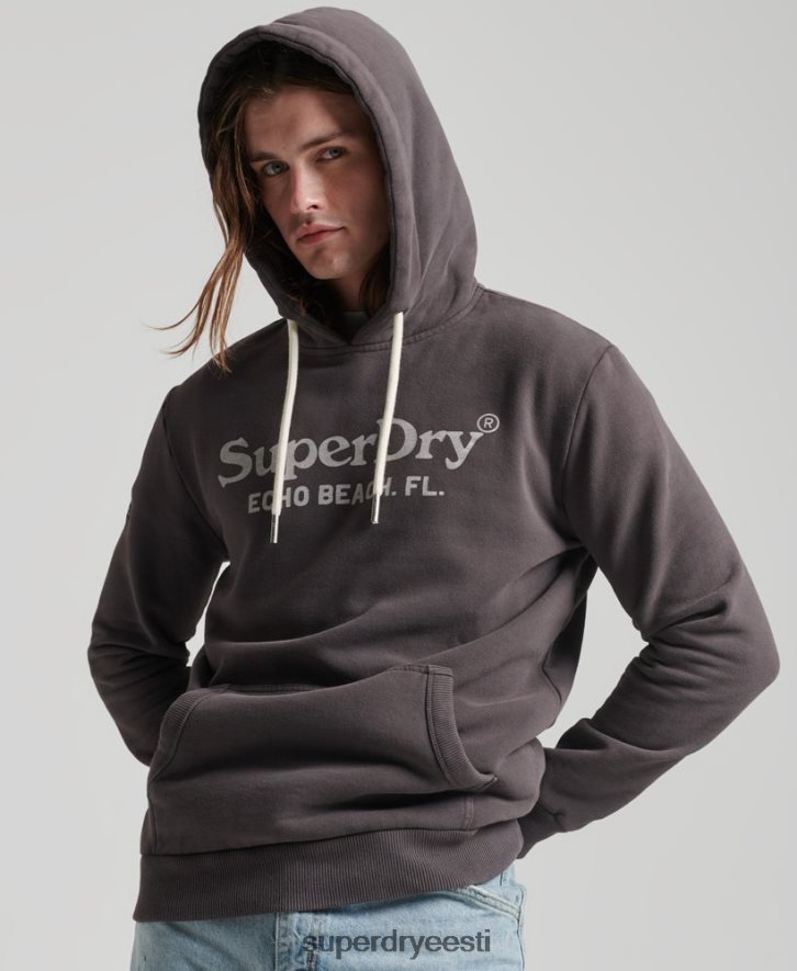 Superdry mehed vanaaegne klassikaline kapuuts B2LT4508 Riietus tumehall