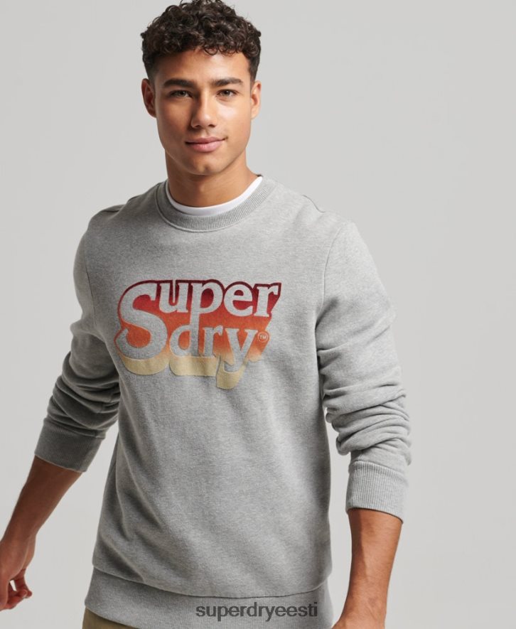 Superdry mehed vanaaegne varjumeeskond B2LT4578 Riietus helehall