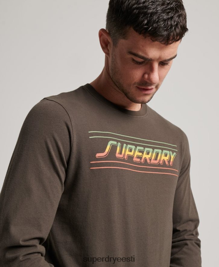 Superdry mehed kujundajad ja tegijad B2LT41536 Riietus tumehall