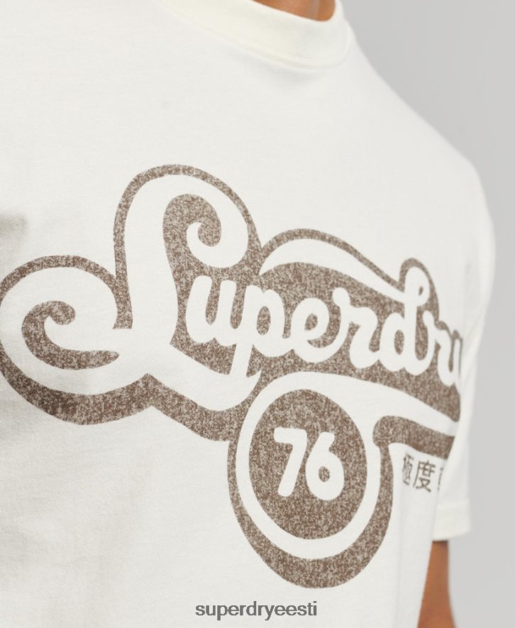 Superdry mehed nostalgiastsenaariumiga t-särk B2LT44971 Riietus kreem