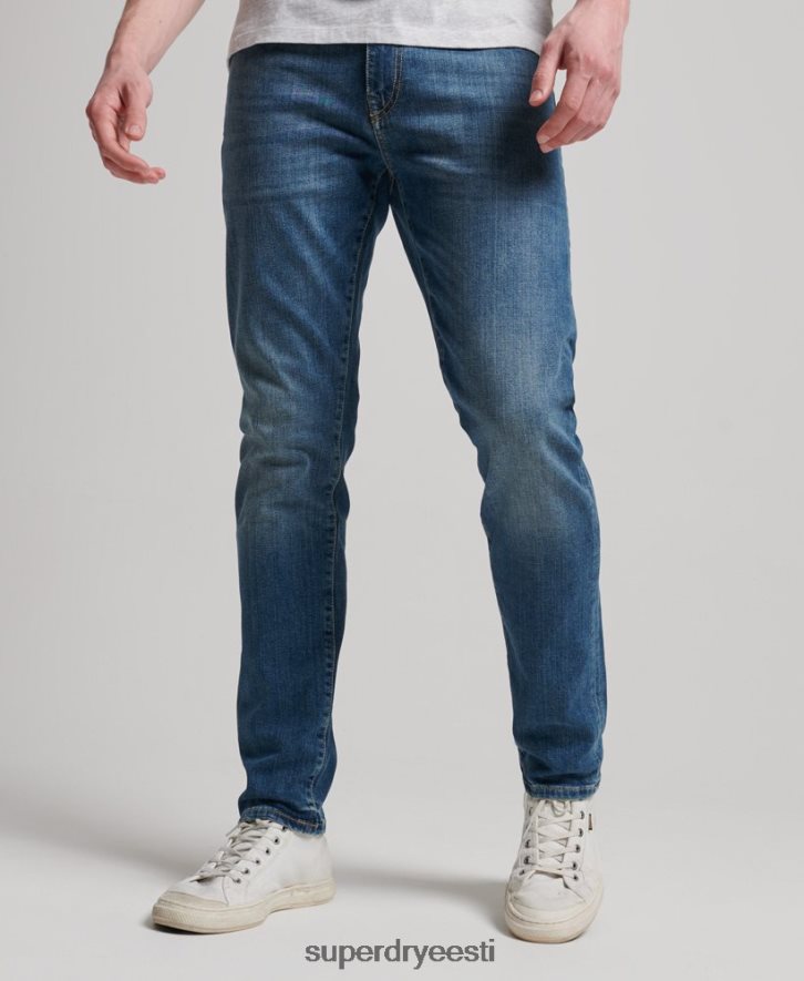 Superdry mehed orgaanilisest puuvillast õhukesed teksad B2LT41207 Riietus sinine