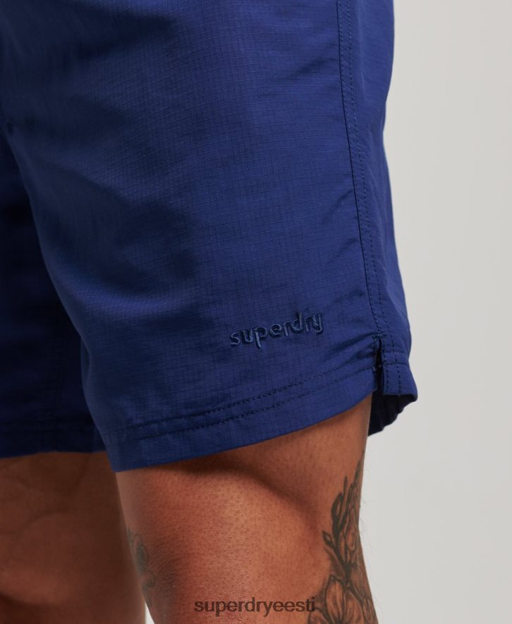 Superdry mehed ripstop taaskasutatud ujumispüksid B2LT4106 Riietus sinine