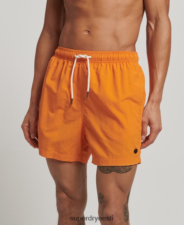 Superdry mehed taaskasutatud ujumispüksid B2LT4102 Riietus oranž