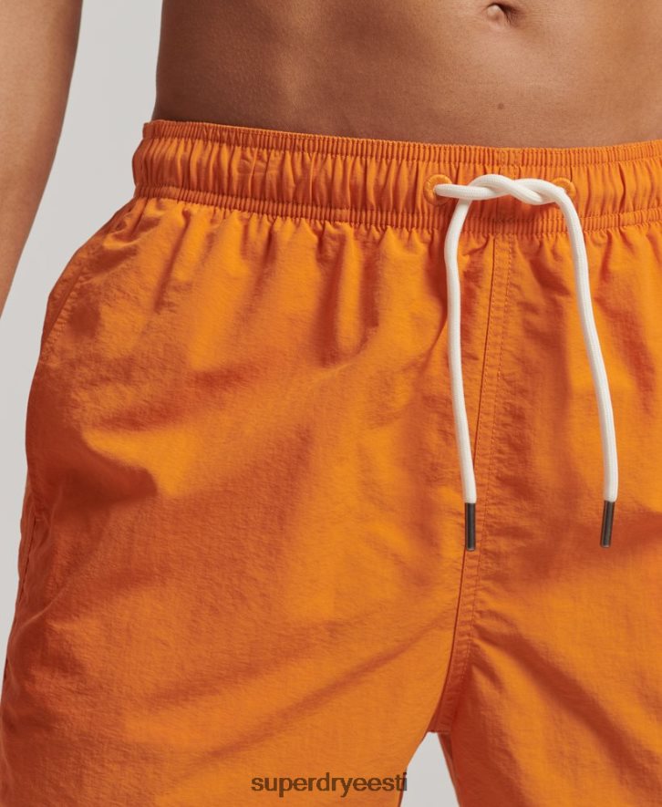 Superdry mehed taaskasutatud ujumispüksid B2LT4102 Riietus oranž