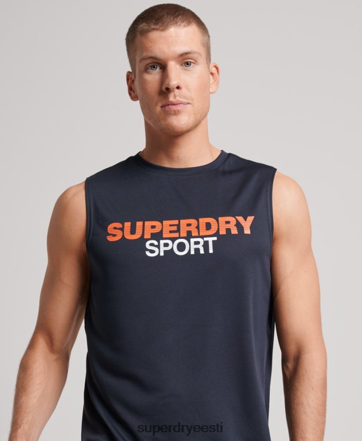 Superdry mehed aktiivne vest top B2LT41405 Riietus merevägi