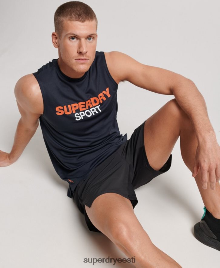 Superdry mehed aktiivne vest top B2LT41405 Riietus merevägi