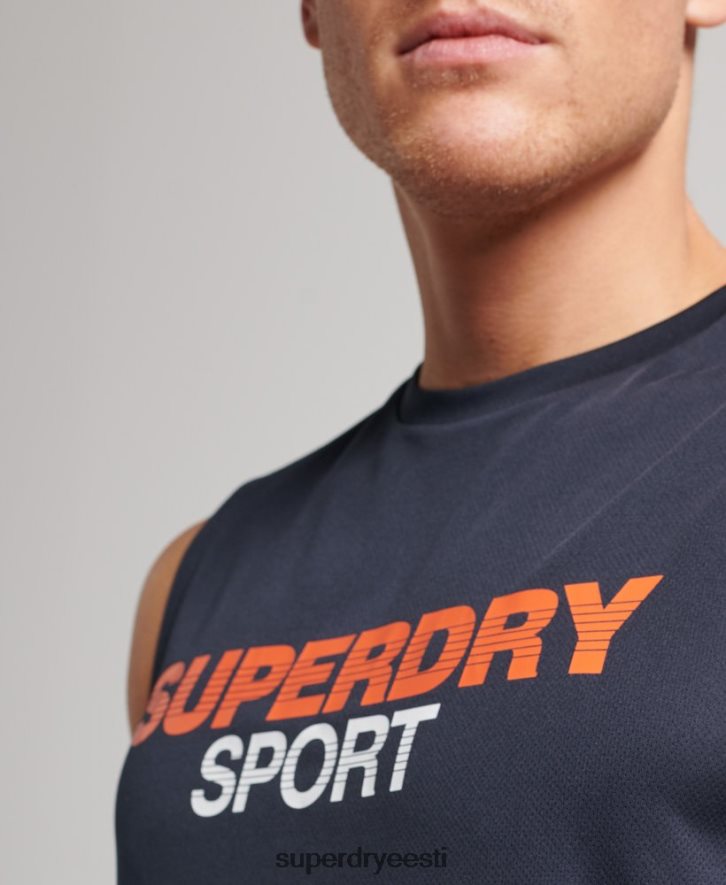 Superdry mehed aktiivne vest top B2LT41405 Riietus merevägi