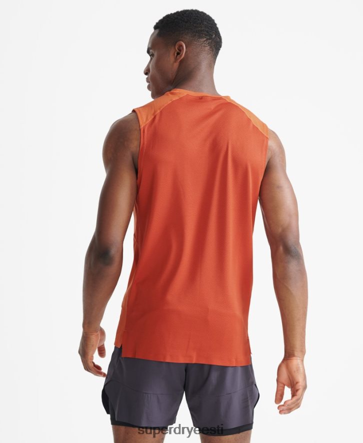 Superdry mehed rongi vesti top B2LT45390 Riietus oranž