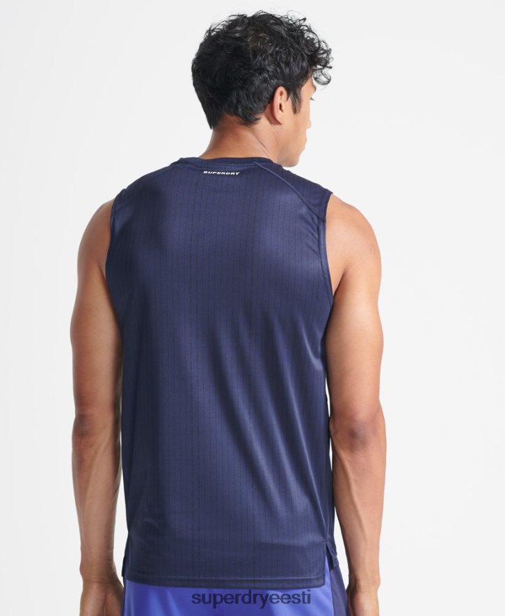 Superdry mehed treeni aktiivne vest B2LT45398 Riietus tumesinine