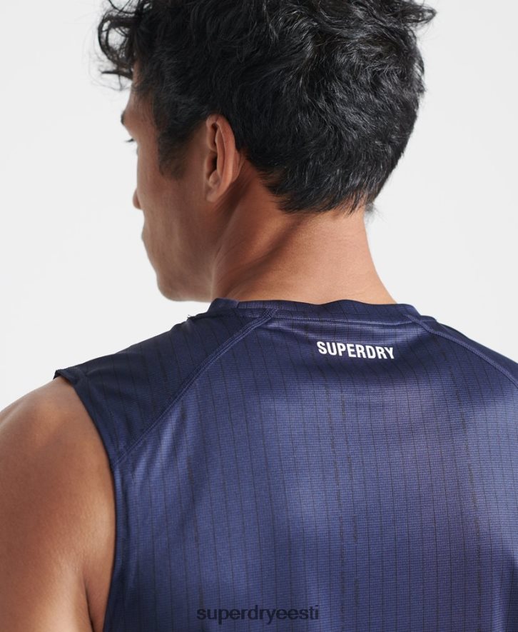 Superdry mehed treeni aktiivne vest B2LT45398 Riietus tumesinine