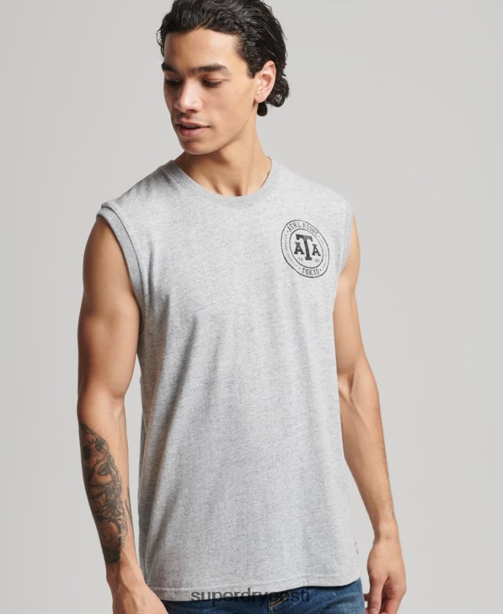 Superdry mehed vanaaegne kollegiaalne tanktop B2LT41559 Riietus hall