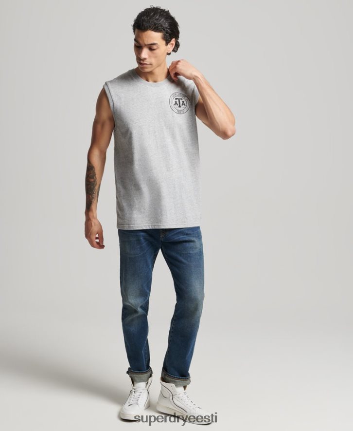 Superdry mehed vanaaegne kollegiaalne tanktop B2LT41559 Riietus hall