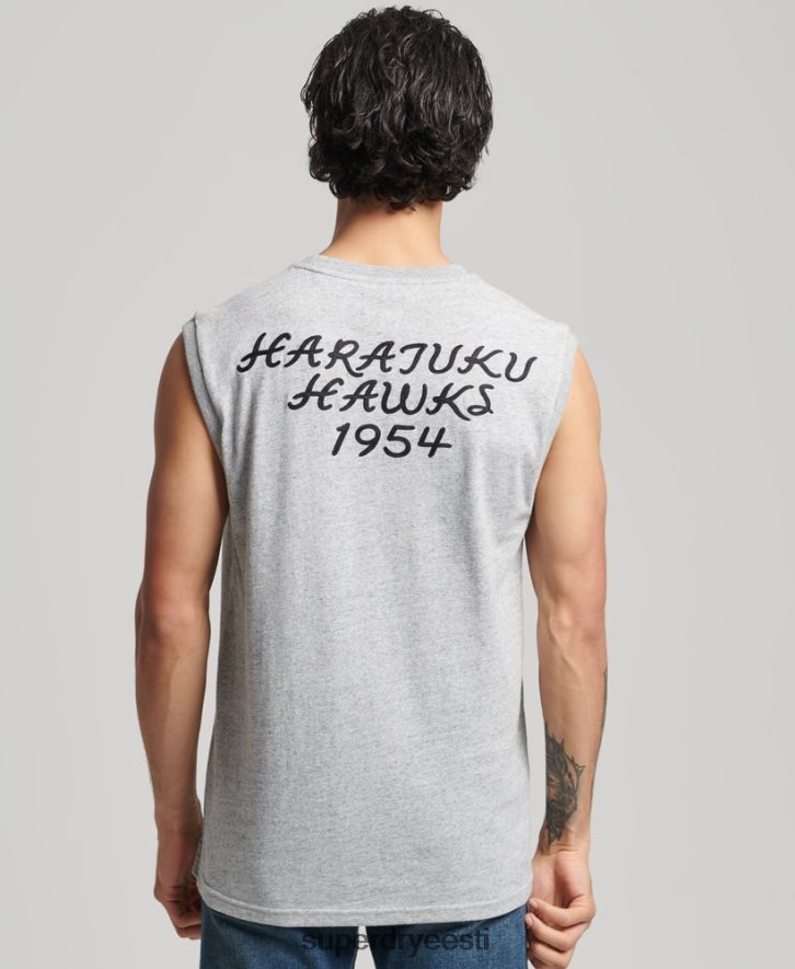 Superdry mehed vanaaegne kollegiaalne tanktop B2LT41559 Riietus hall