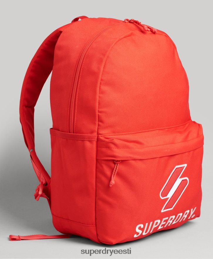 Superdry mehed hädavajalik montana seljakott B2LT46386 tarvikud punane