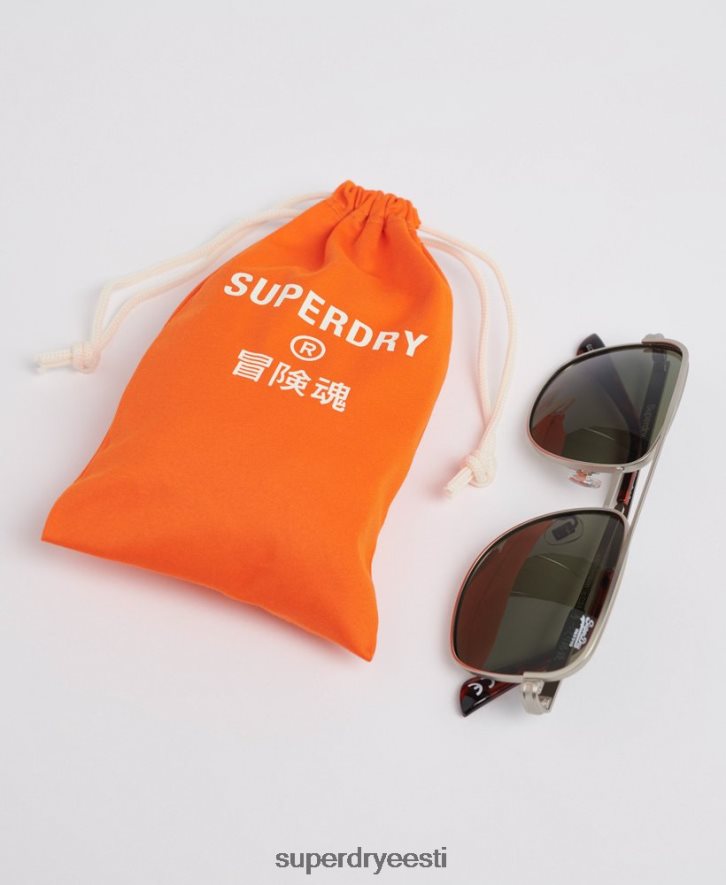 Superdry mehed harrisoni päikeseprillid B2LT41752 tarvikud hõbedane