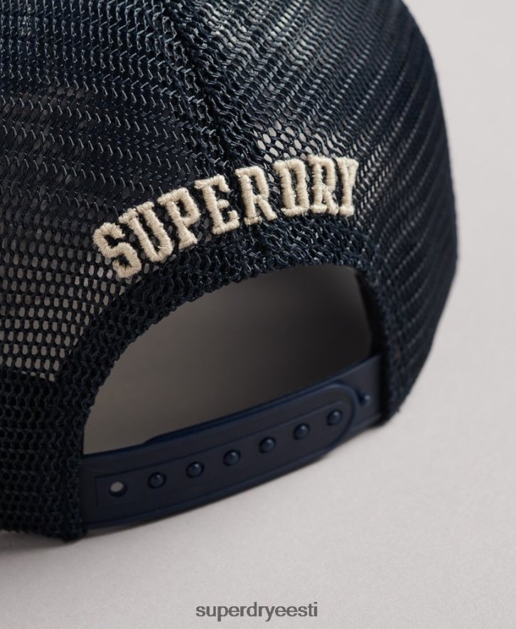 Superdry mehed klassikaline rekkamehe müts B2LT41791 tarvikud kreem