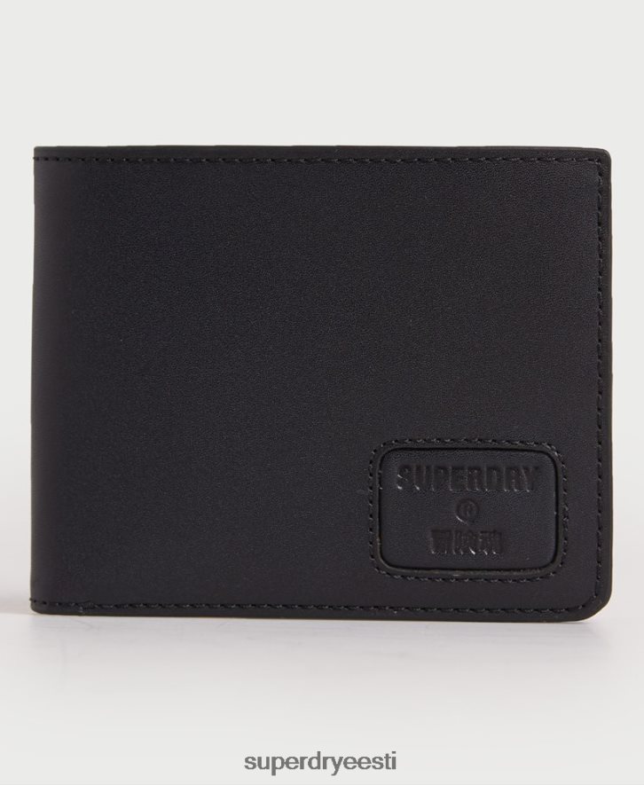 Superdry mehed nyc bifold nahast rahakott B2LT41773 tarvikud must