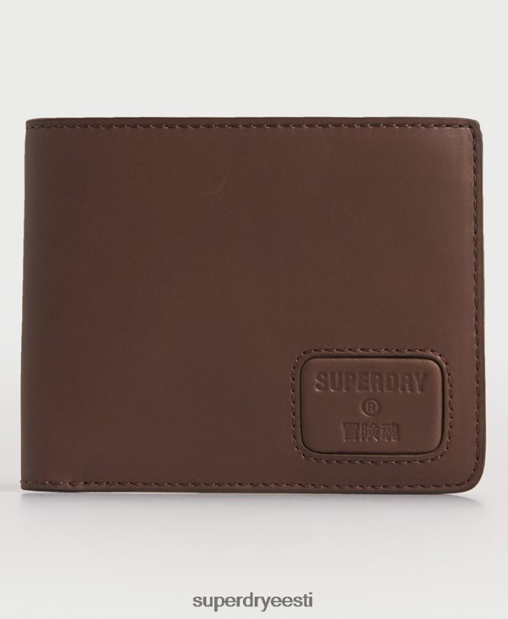 Superdry mehed nyc bifold nahast rahakott B2LT41851 tarvikud pruun