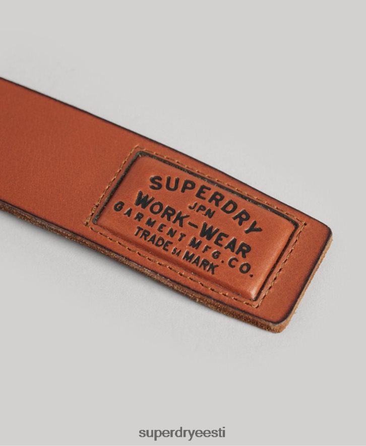 Superdry mehed nahast vöö kinkekarp B2LT41775 tarvikud tan