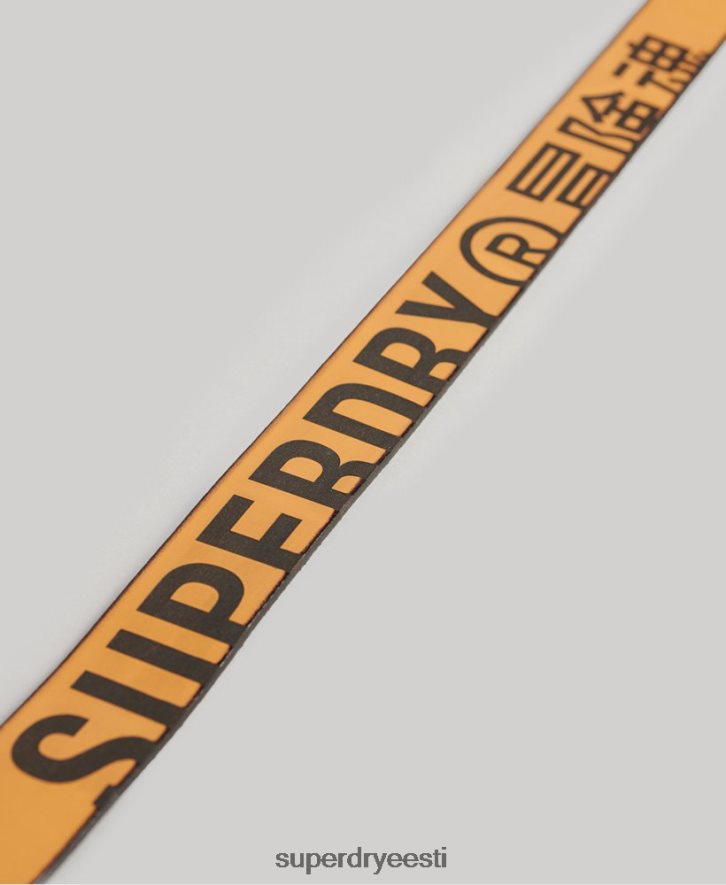 Superdry mehed reljeefne nahast vöö kinkekarp B2LT41650 tarvikud tan