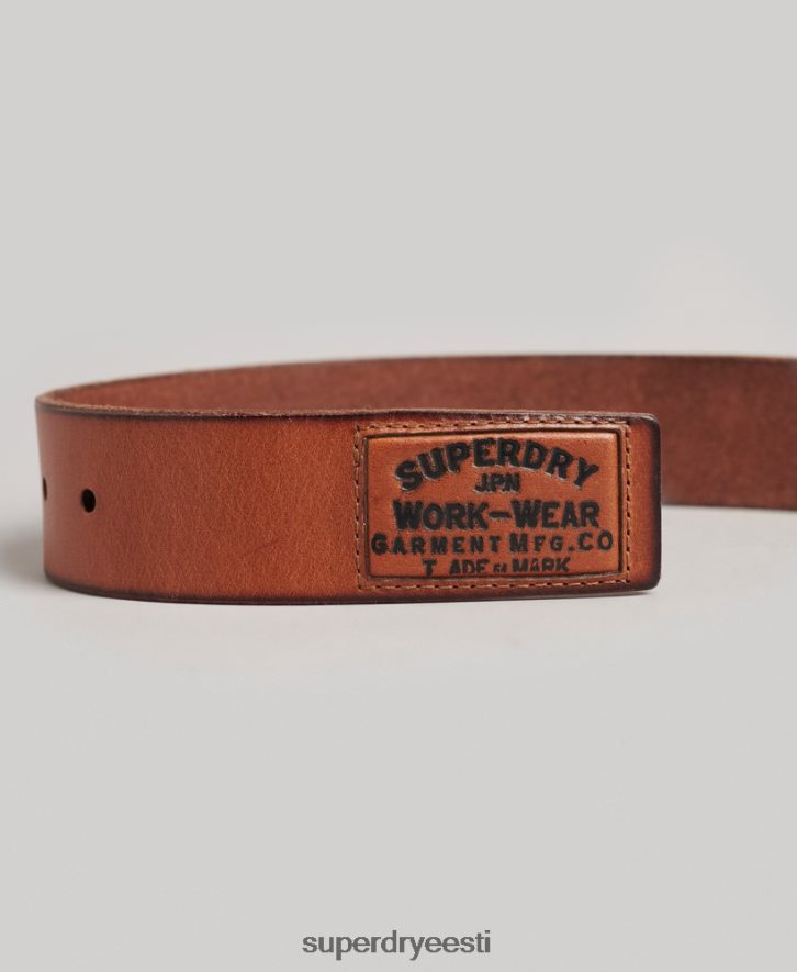 Superdry mehed rinnamärgi vöö B2LT41844 tarvikud tan