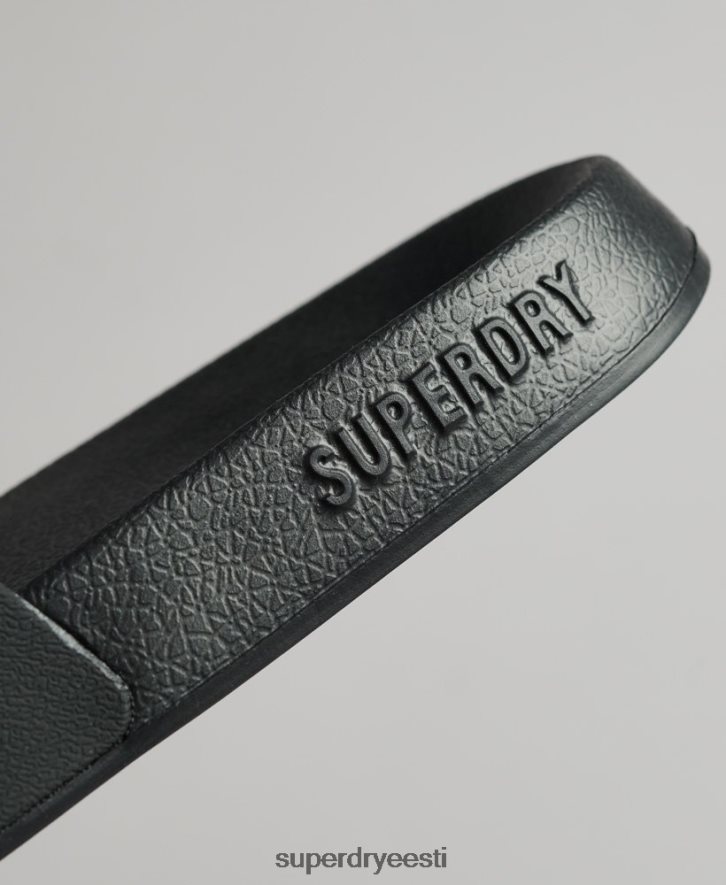 Superdry naised koodi logo basseini liugurid B2LT44372 kingad must