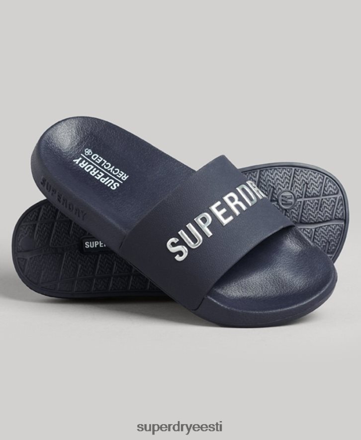 Superdry naised koodi logo basseini liugurid B2LT44392 kingad merevägi