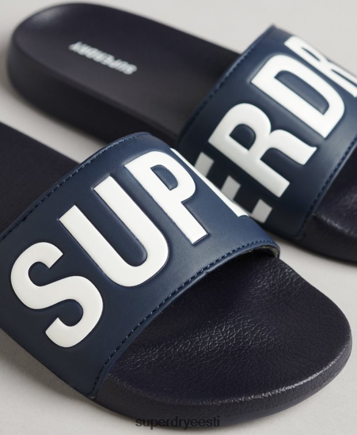 Superdry naised põhibasseini liugurid B2LT44370 kingad merevägi